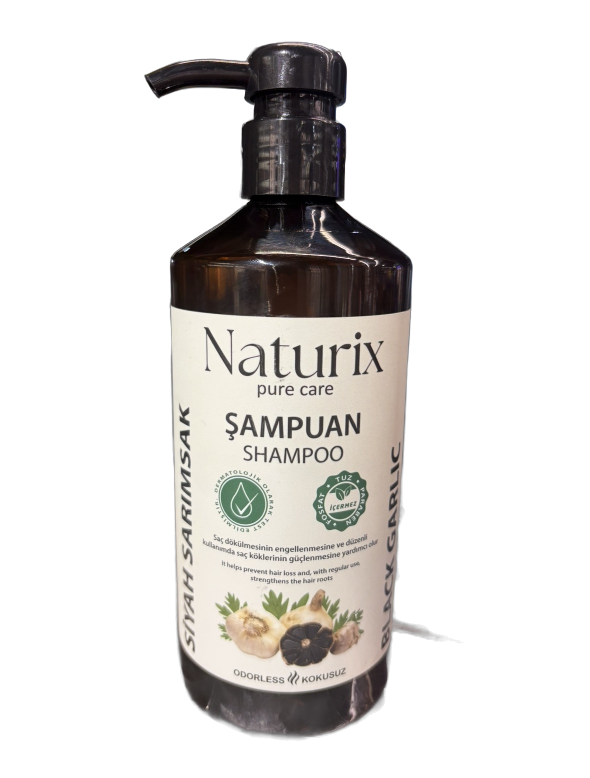 NATURIX PURE CARE – Shampo me Hudhra të Zeza (Black Garlic Shampoo)